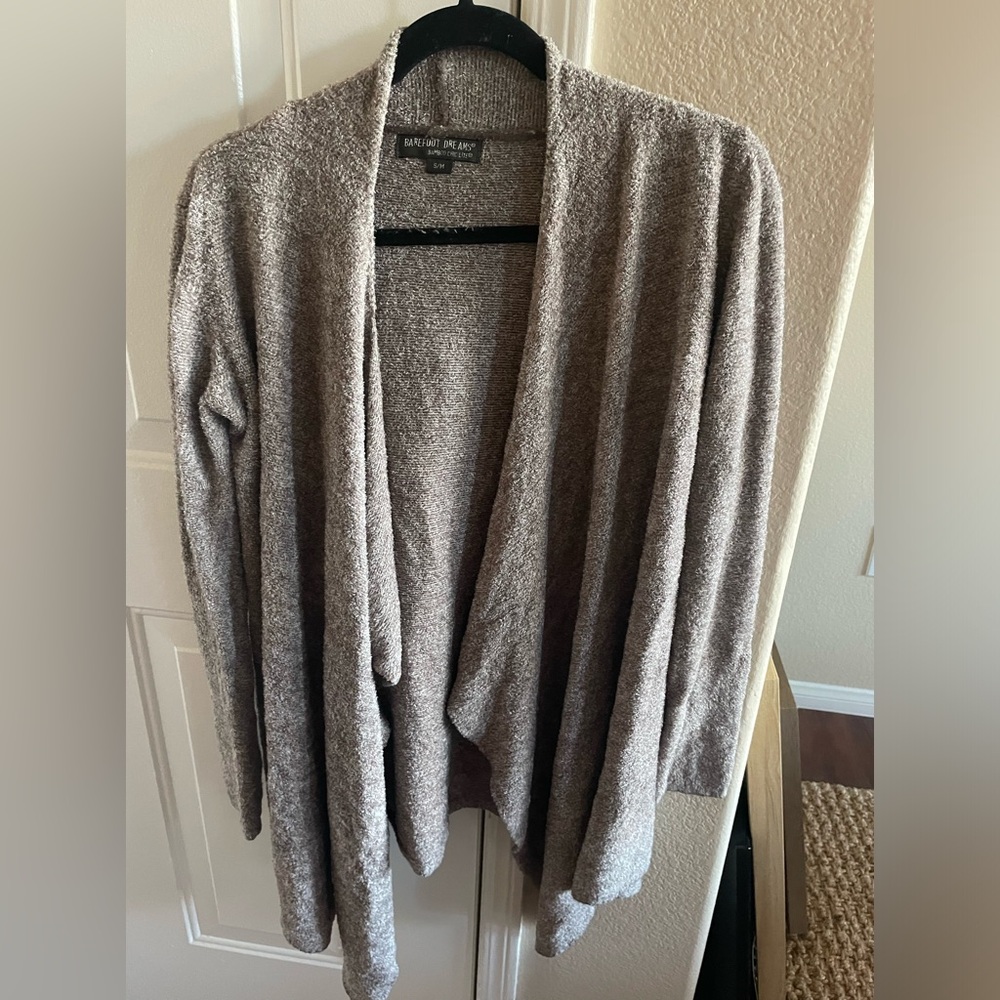 Barefoot Dreams drape front cardigan.